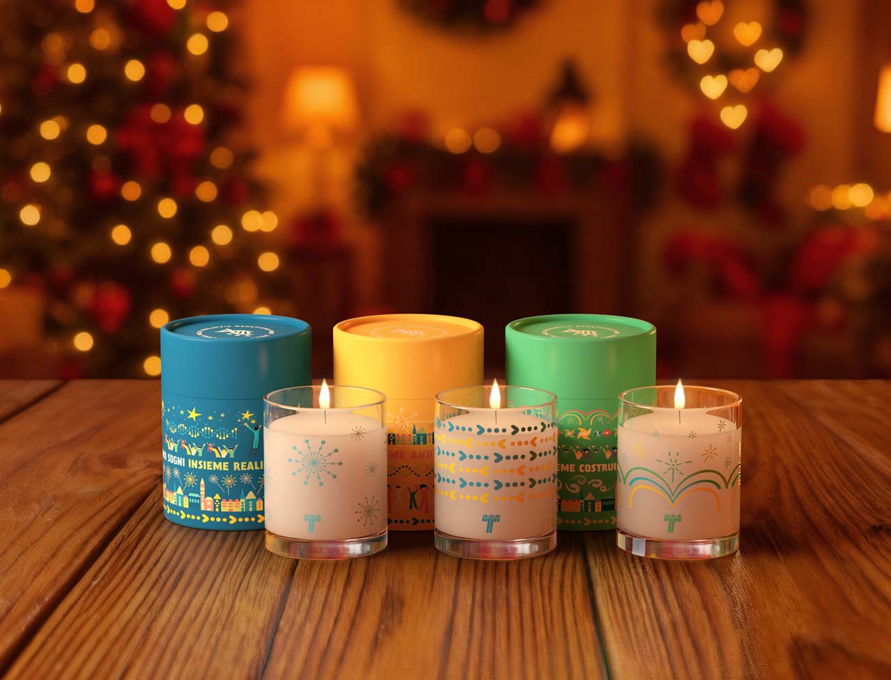 Tris candele profumate