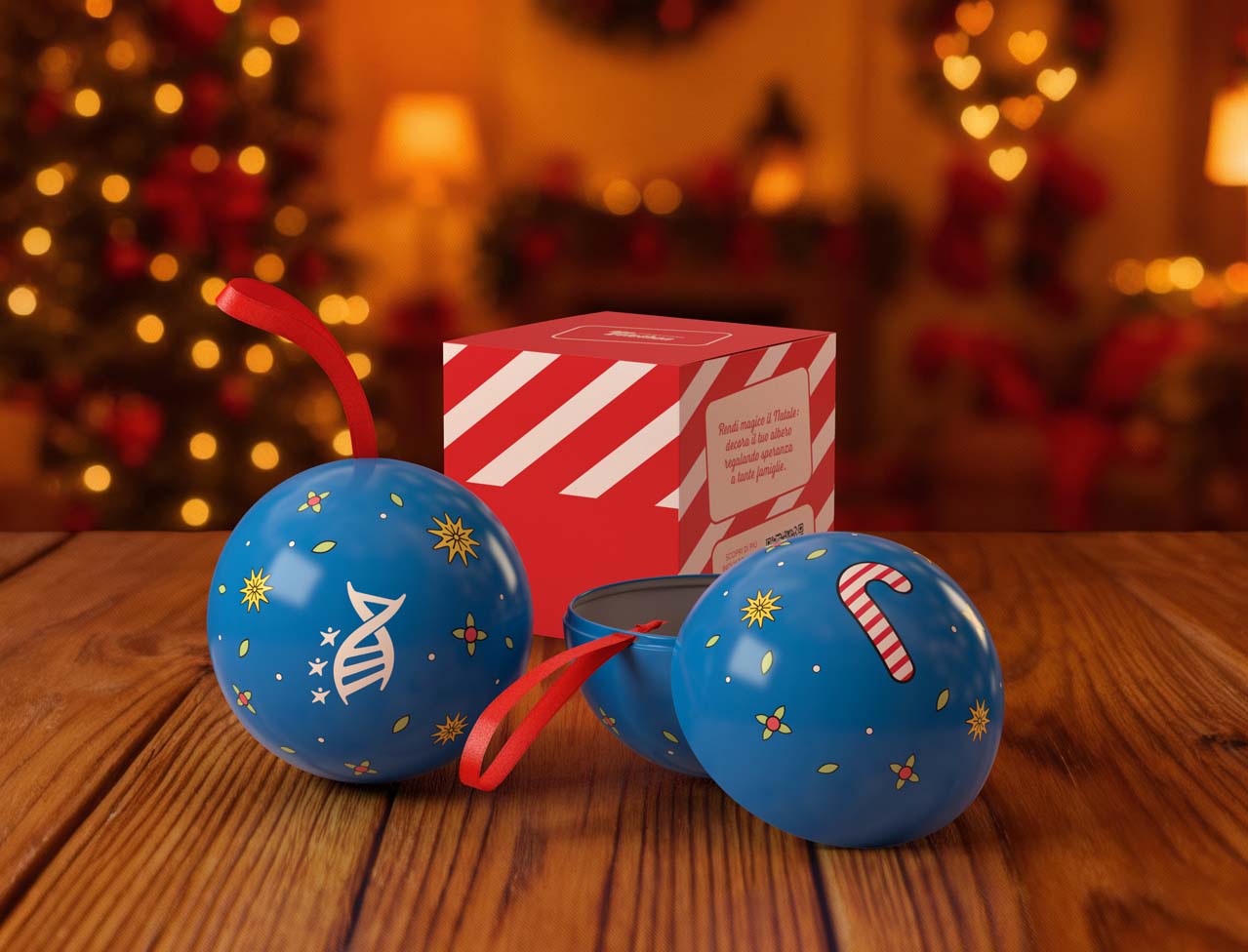 Pallina di Natale Blu “Sogno di Futuro”