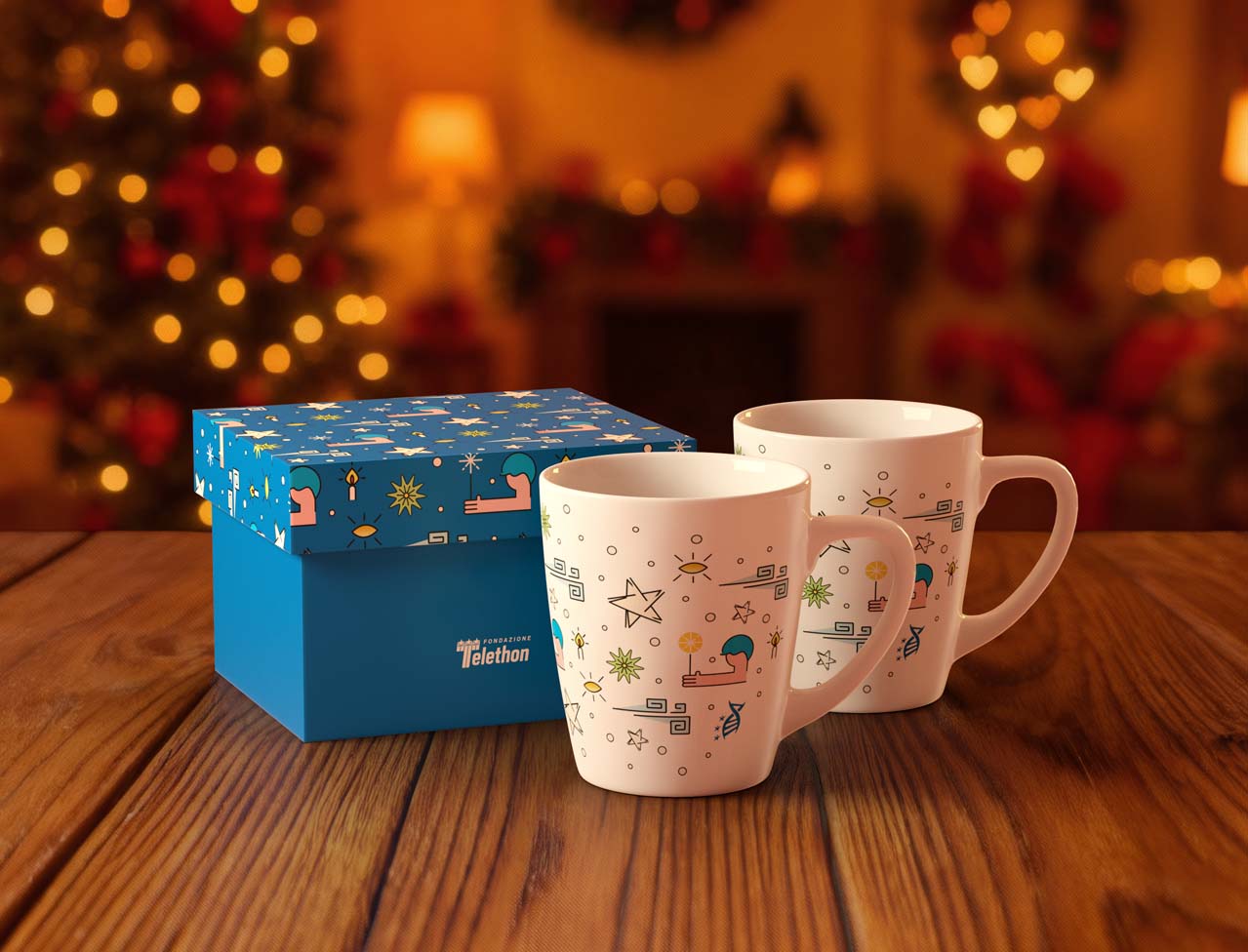 Set 2 mug “Un abbraccio di speranza”