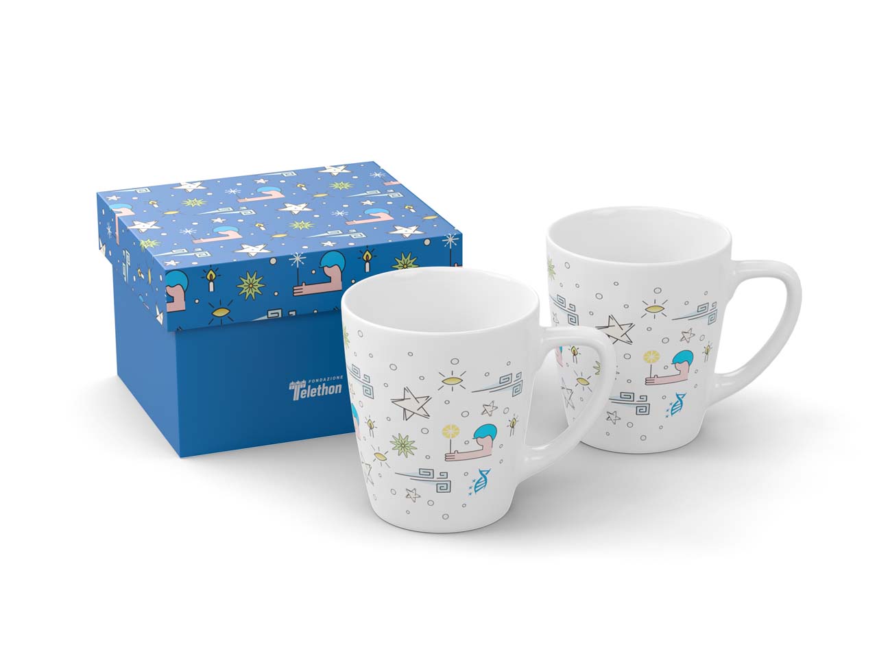 Set 2 mug “Un abbraccio di speranza”
