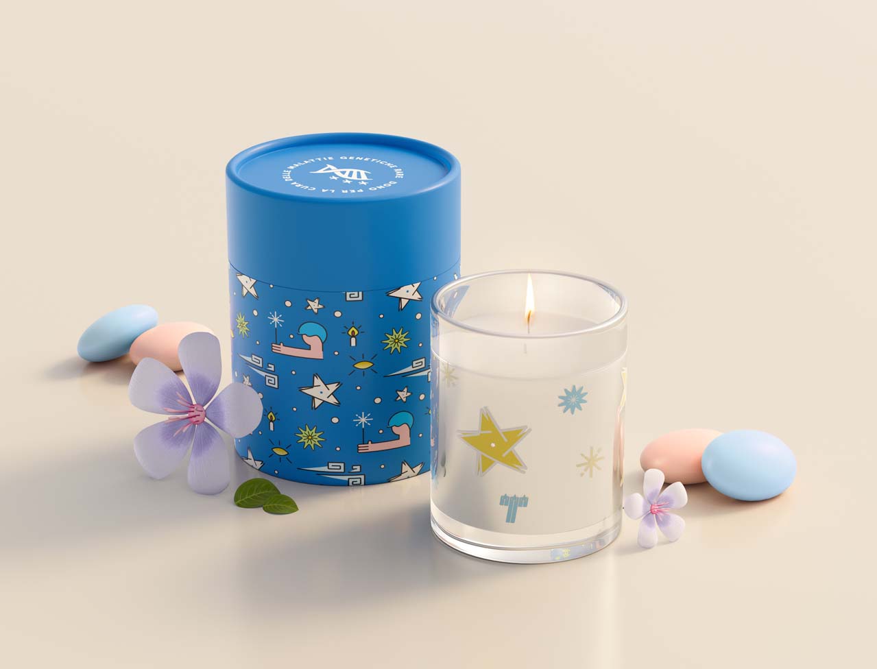 Candela profumata  “Luce della ricerca”