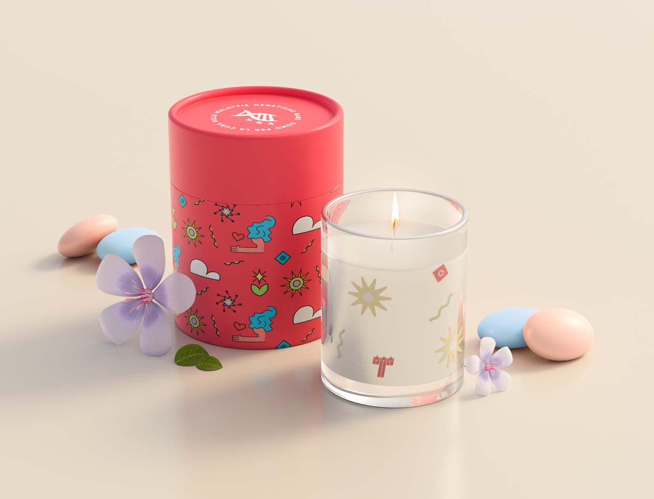 Candela profumata  “Accendiamo la speranza”