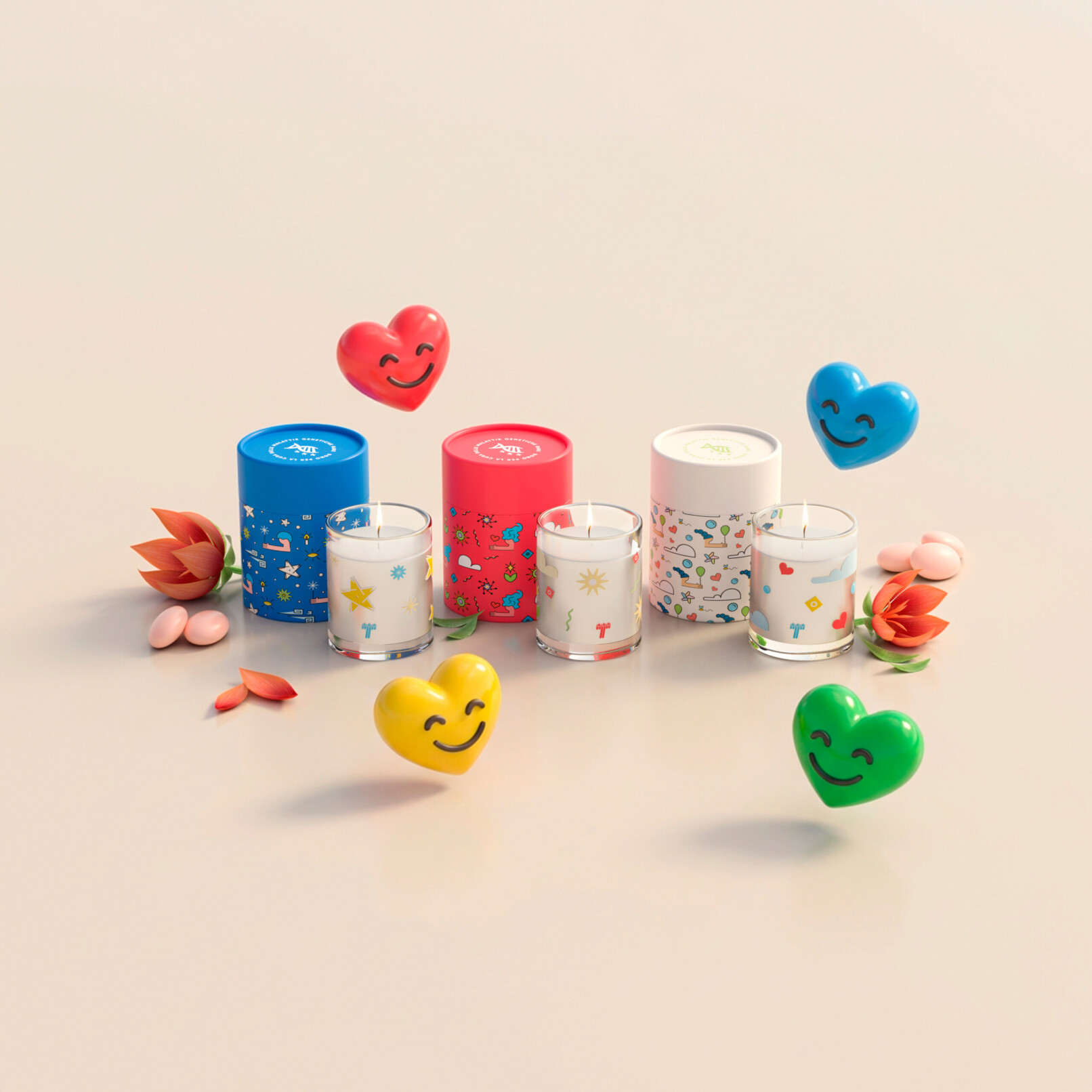 Tris Candele Profumate