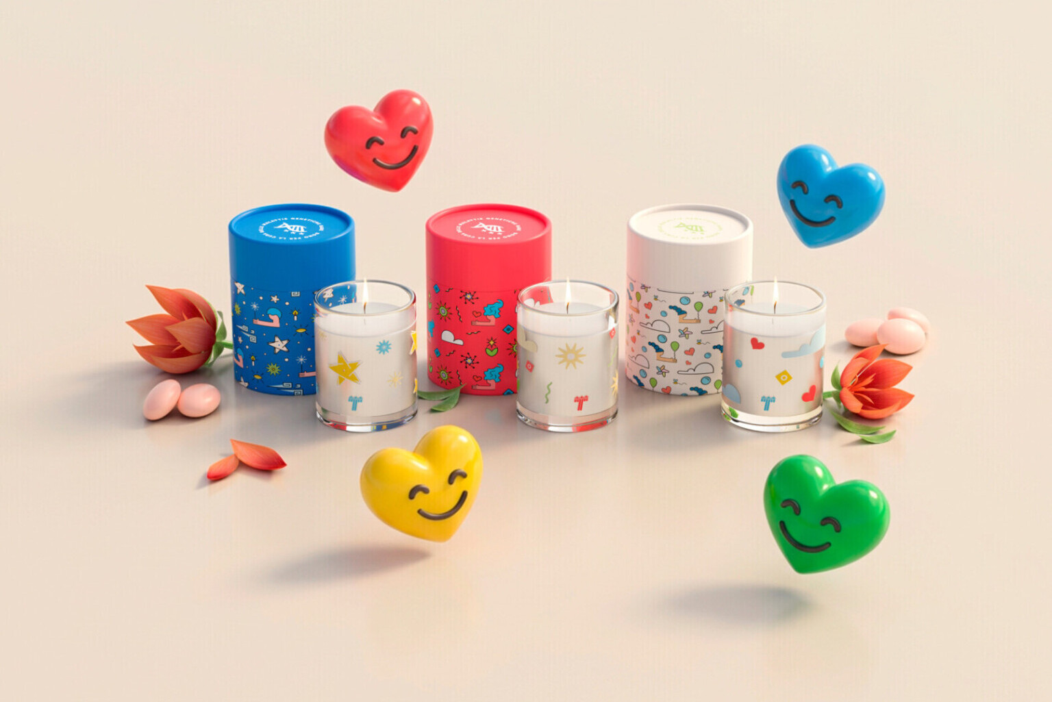 Tris Candele Profumate